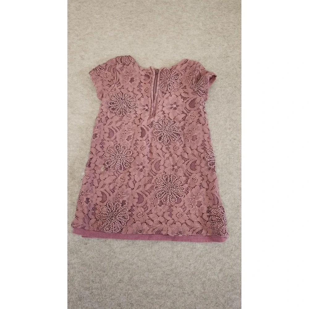 Genuine Kids from OshKosh Dress Girls‎ 2T Mauve Lace Floral Cap Sleeve Party